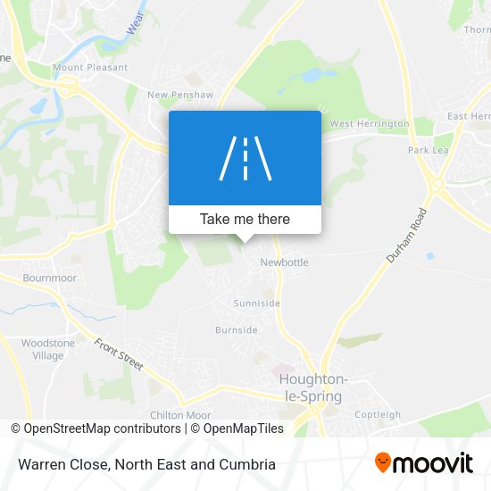 Warren Close map