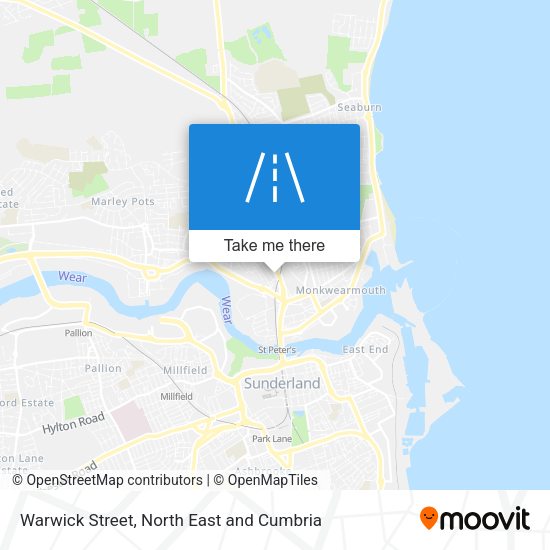 Warwick Street map