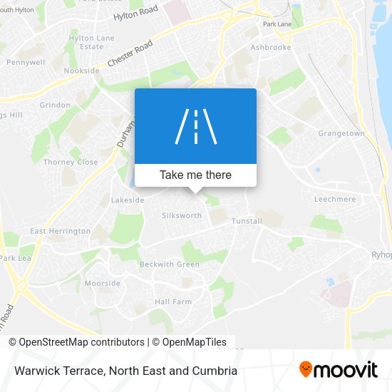 Warwick Terrace map