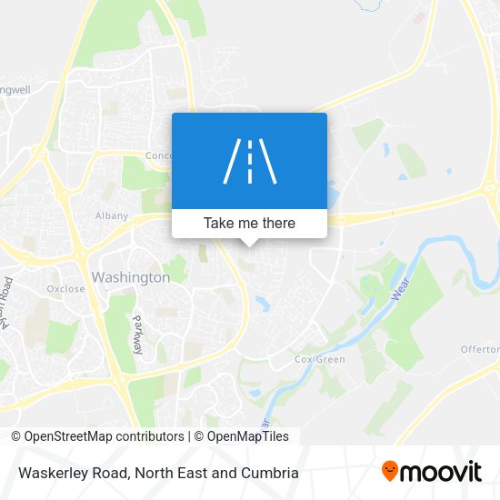 Waskerley Road map