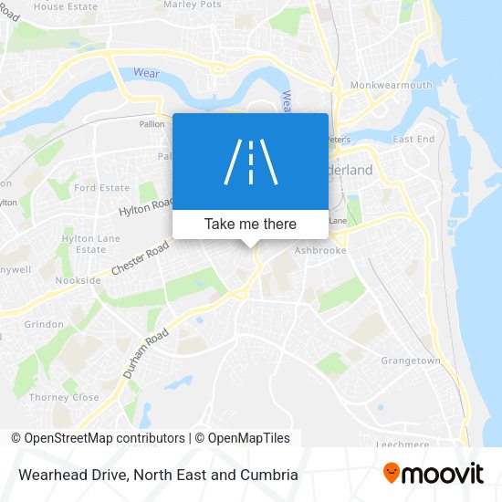 Wearhead Drive map