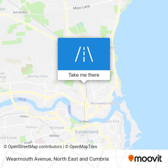 Wearmouth Avenue map