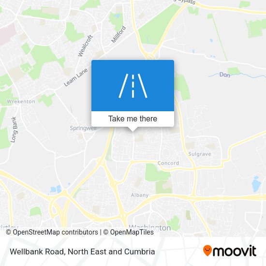 Wellbank Road map