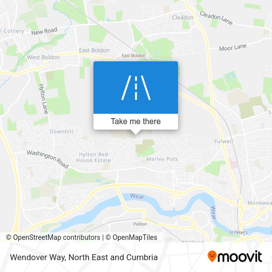 Wendover Way map