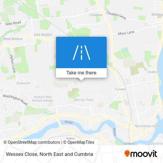 Wessex Close map