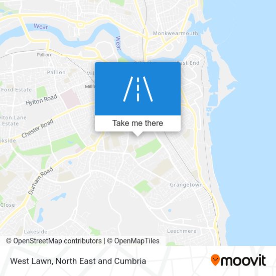West Lawn map