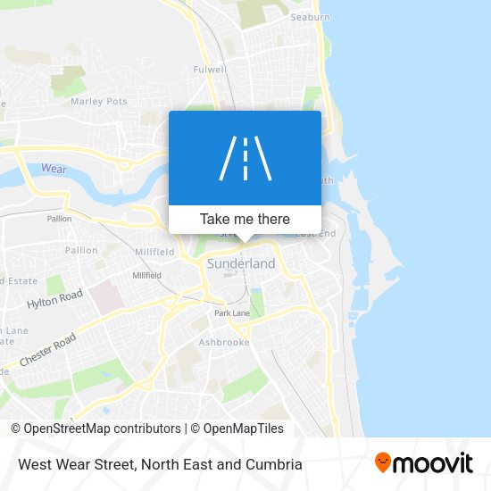 West Wear Street map