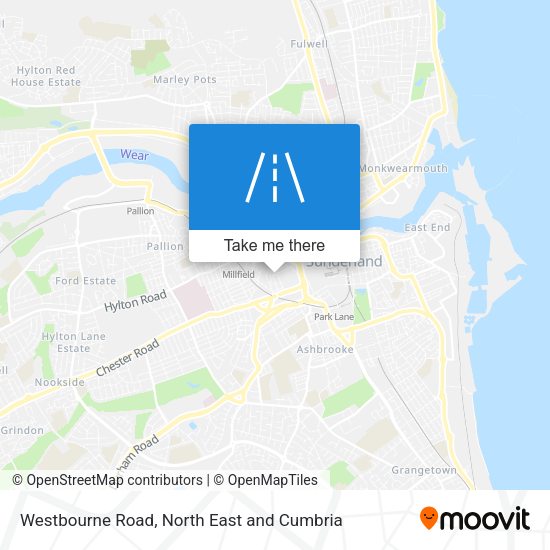 Westbourne Road map