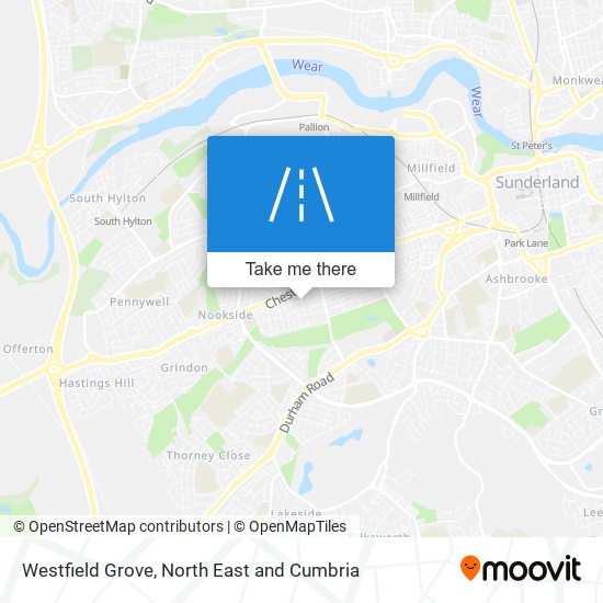 Westfield Grove map