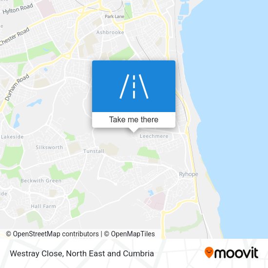 Westray Close map