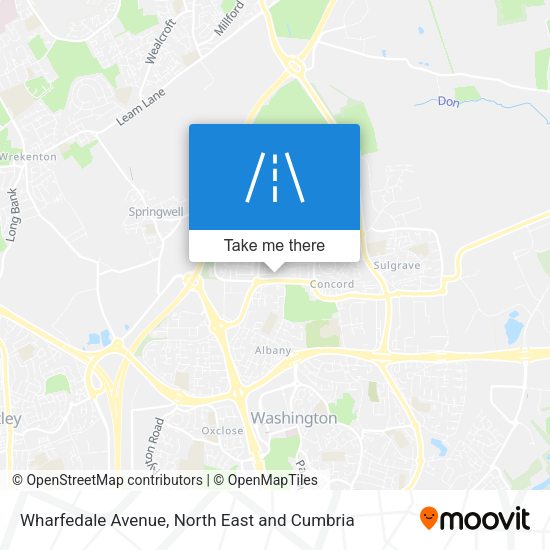 Wharfedale Avenue map