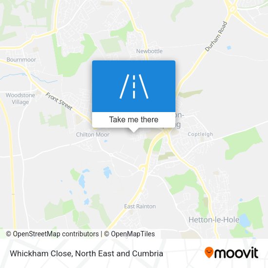 Whickham Close map