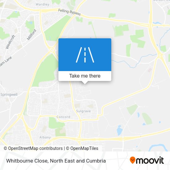 Whitbourne Close map