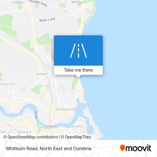 Whitburn Road map