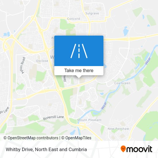 Whitby Drive map