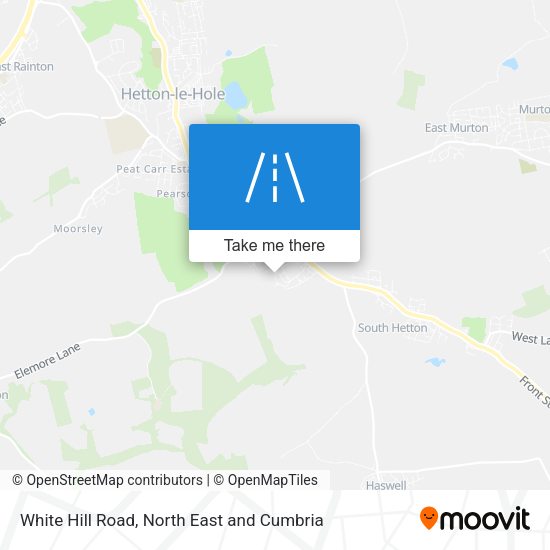White Hill Road map