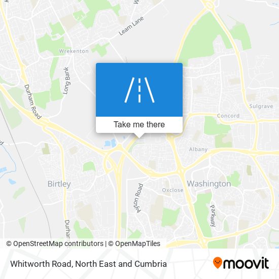 Whitworth Road map