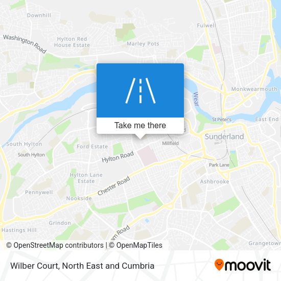 Wilber Court map