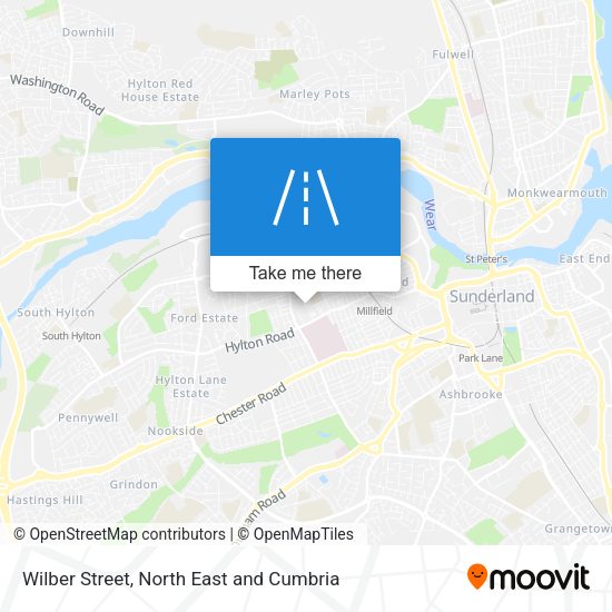 Wilber Street map