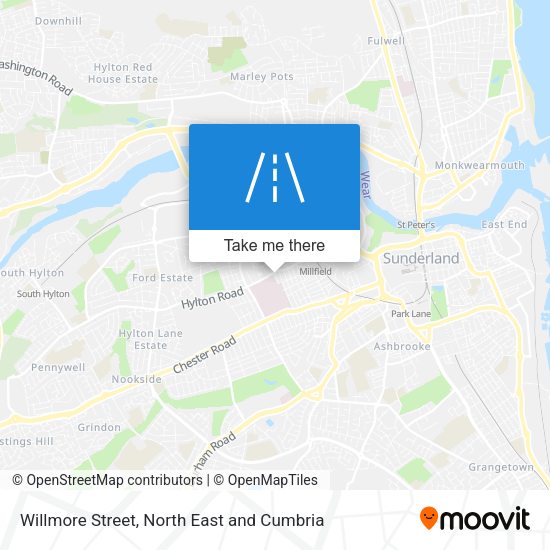 Willmore Street map