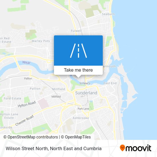 Wilson Street North map