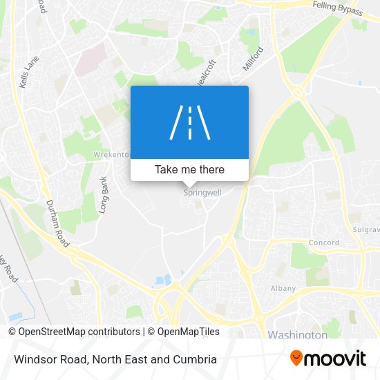 Windsor Road map