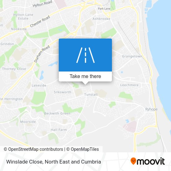 Winslade Close map