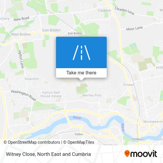 Witney Close map