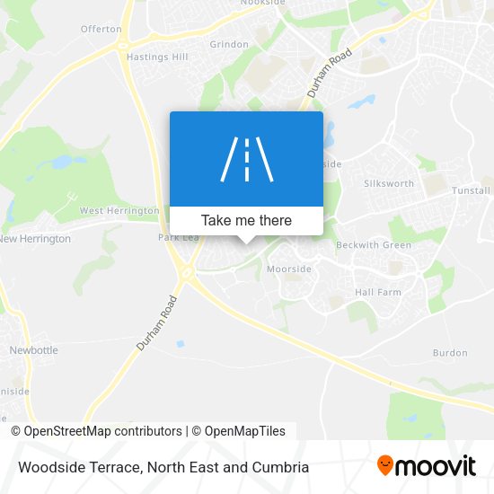 Woodside Terrace map