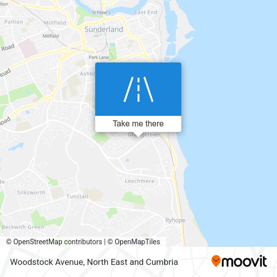Woodstock Avenue map