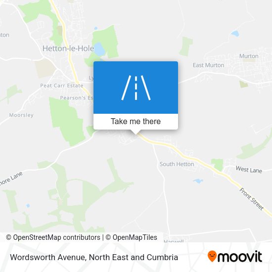 Wordsworth Avenue map
