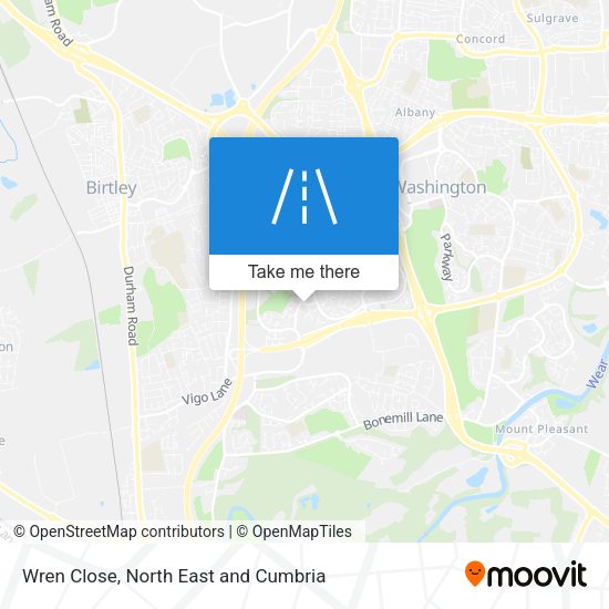 Wren Close map