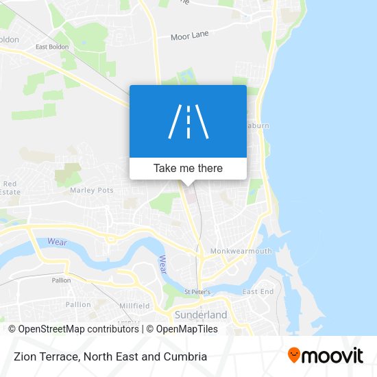 Zion Terrace map