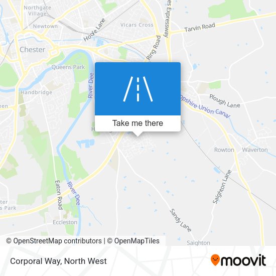 Corporal Way map