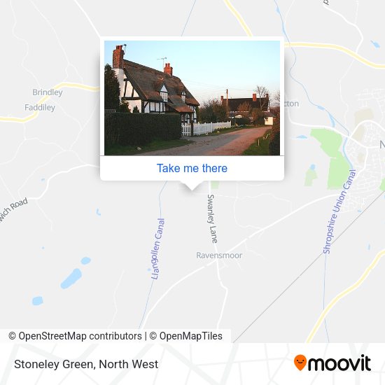 Stoneley Green map