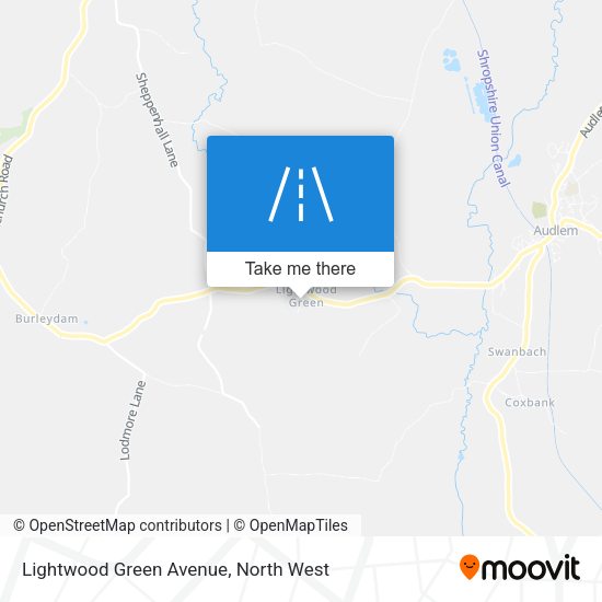 Lightwood Green Avenue map