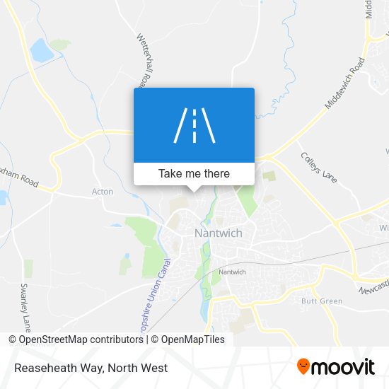 Reaseheath Way map