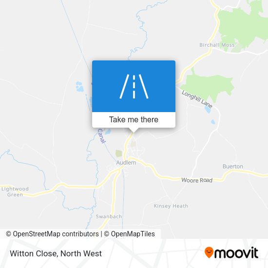 Witton Close map