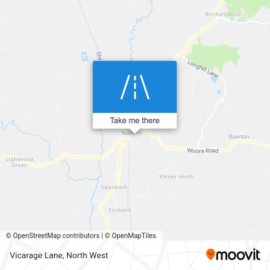 Vicarage Lane map