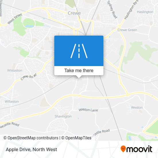 Apple Drive map