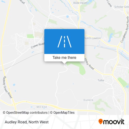 Audley Road map