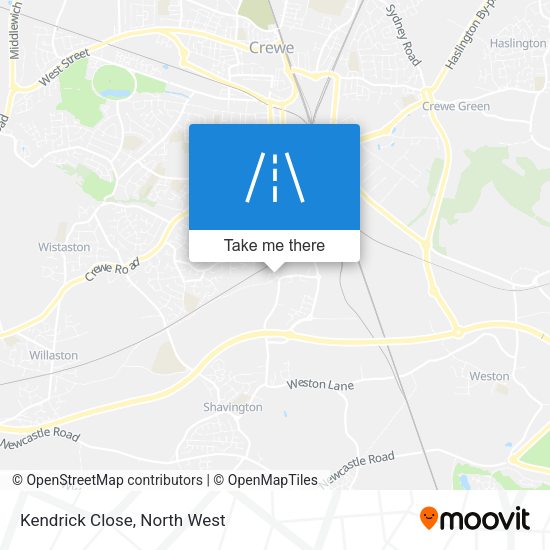 Kendrick Close map