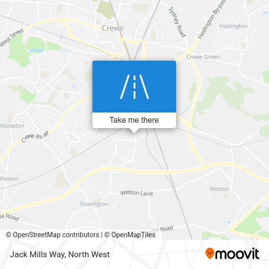 Jack Mills Way map