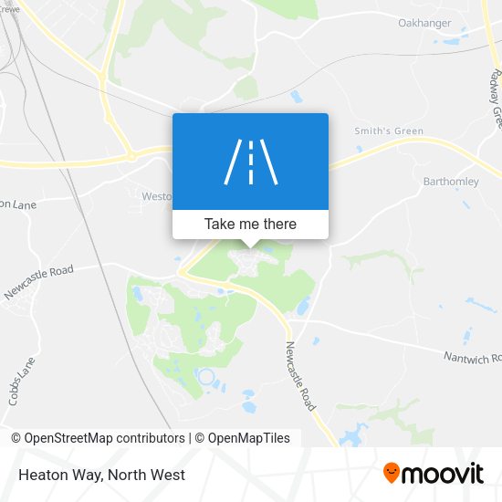 Heaton Way map