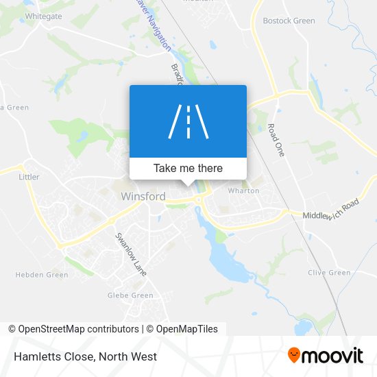 Hamletts Close map