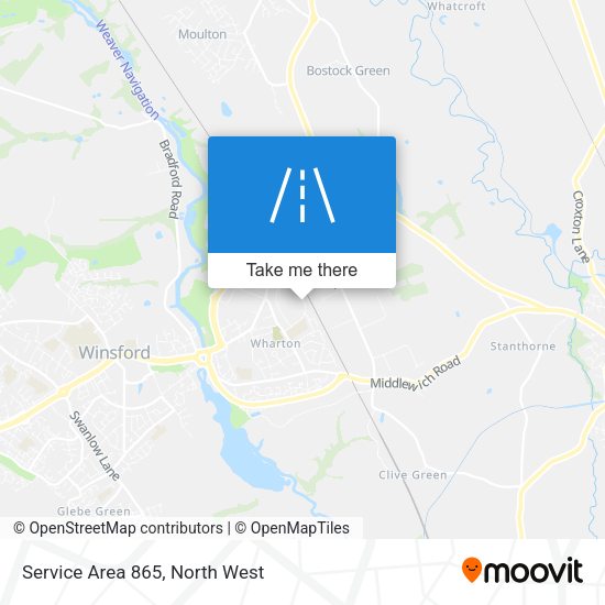 Service Area 865 map