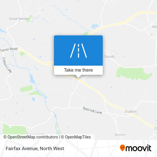 Fairfax Avenue map