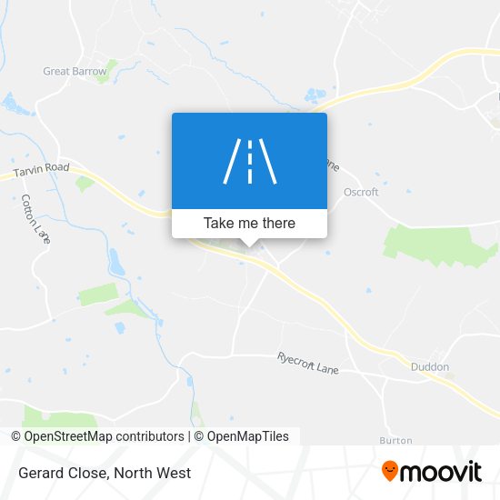 Gerard Close map