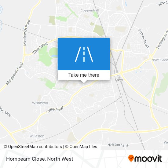Hornbeam Close map