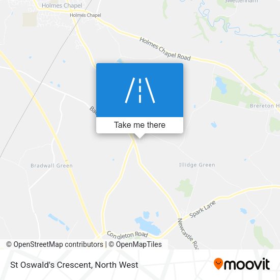 St Oswald's Crescent map